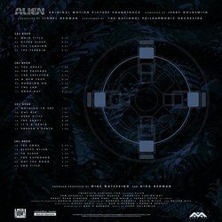 Alien Soundtrack (Jerry Goldsmith) - CD Back cover