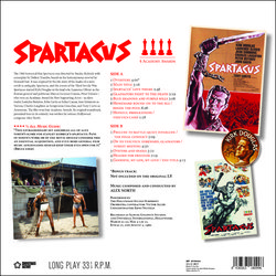 Spartacus Soundtrack (Alex North) - CD Back cover