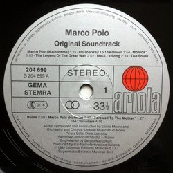 Marco Polo Soundtrack (Ennio Morricone) - cd-inlay