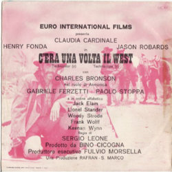 C'Era una volta il West Soundtrack (Ennio Morricone) - CD Back cover