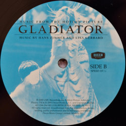 Gladiator Soundtrack (Lisa Gerrard, Hans Zimmer) - cd-inlay