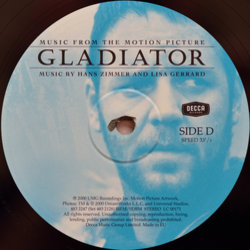 Gladiator Soundtrack (Lisa Gerrard, Hans Zimmer) - cd-inlay