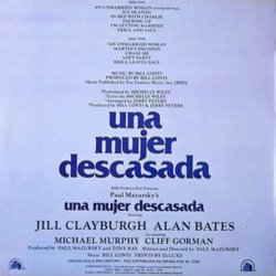 Una Mujer Descasada Soundtrack (Bill Conti) - CD Back cover