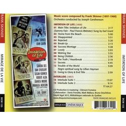 Imitation of Life / Interlude Soundtrack (Frank Skinner) - CD Back cover