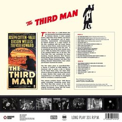 The Third Man Soundtrack (Anton Karas) - CD Back cover