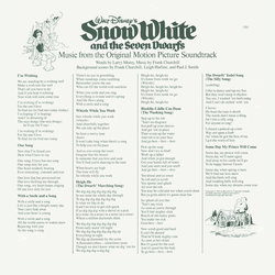 Snow White and the Seven Dwarfs Soundtrack (Adriana , Frank Churchill, Walt Disney Studio Chorus, The Dwarf Chorus, Leigh Harline, Paul J. Smith, Harry Stockwell) - cd-inlay