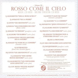 Rosso Come Il Cielo Soundtrack (Ezio Bosso) - CD Back cover