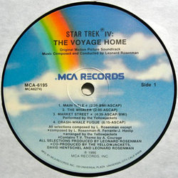 Star Trek IV: The Voyage Home Soundtrack (Leonard Rosenman) - cd-inlay