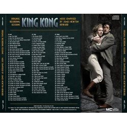 King Kong Soundtrack (James Newton Howard) - CD Back cover