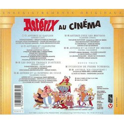 Astrix au Cinma Soundtrack (Grard Calvi, Michel Colombier, Vladimir Cosma) - CD Back cover