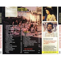 Demetrius and the Gladiators Soundtrack (Franz Waxman) - CD Back cover