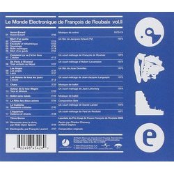 Le Monde Electronique de Franois de Roubaix Vol.II Soundtrack (Various Artists, Franois de Roubaix) - CD Back cover