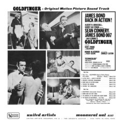 Goldfinger Soundtrack (John Barry) - CD Back cover