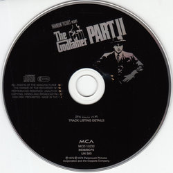 The Godfather: Part II Soundtrack (Carmine Coppola, Nino Rota) - cd-inlay