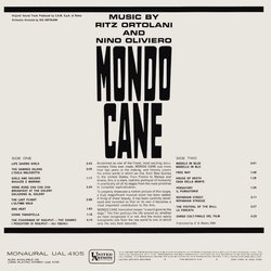 Mondo cane Soundtrack (Various Artists, Nino Oliviero, Riz Ortolani) - CD Back cover