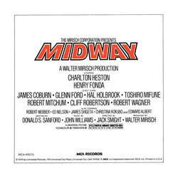 Midway Soundtrack (John Williams) - CD Back cover