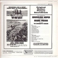 The Way West Soundtrack (Bronislaw Kaper, Andr Previn) - CD Back cover