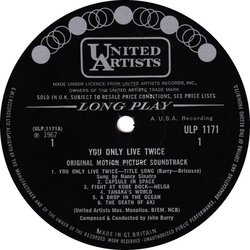 You Only Live Twice Soundtrack (John Barry) - cd-inlay