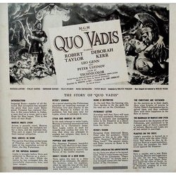 Quo Vadis Soundtrack (Mikls Rzsa) - CD Back cover