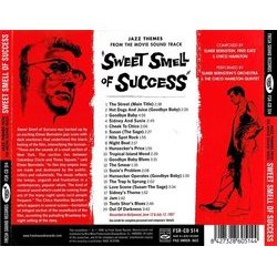 Sweet Smell of Success Soundtrack (Elmer Bernstein, Chico Hamilton, Fred Katz) - CD Back cover