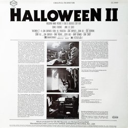 Halloween II Soundtrack (John Carpenter, Alan Howarth) - CD Back cover