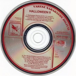 Halloween II Soundtrack (John Carpenter, Alan Howarth) - cd-inlay