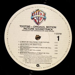 Tootsie Soundtrack (Stephen Bishop, Dave Grusin) - cd-inlay