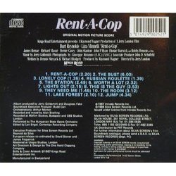 Rent-a-Cop Soundtrack (Jerry Goldsmith) - CD Back cover