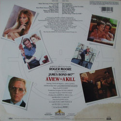 A View to a Kill Soundtrack (John Barry) - CD Back cover