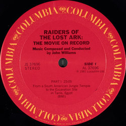 Raiders of the Lost Ark: The Movie on Record Soundtrack (Various Artists, John Williams) - cd-inlay