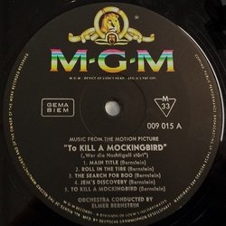 To Kill a Mockingbird Soundtrack (Elmer Bernstein) - cd-inlay