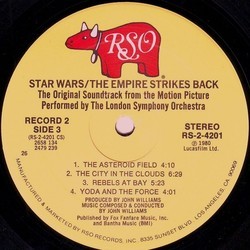 Star Wars: The Empire Strikes Back Soundtrack (John Williams) - CD cover