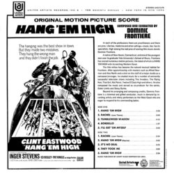 Hang 'em High Soundtrack (Dominic Frontiere) - CD Back cover