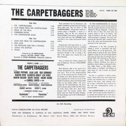 The Carpetbaggers Soundtrack (Elmer Bernstein) - CD Back cover