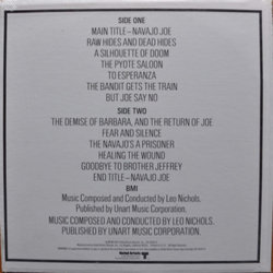 Navajo Joe Soundtrack (Ennio Morricone) - CD Back cover